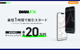DMM FXは最大20万キャッシュバックに！